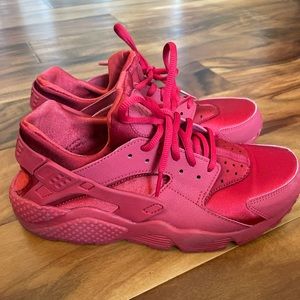 Nike Air Huarache Red Woman's Sneakers